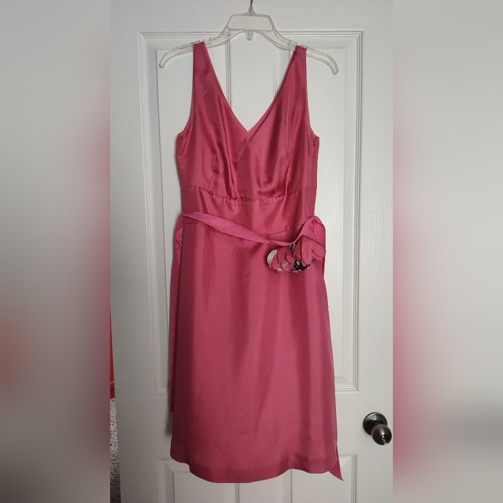 Banana Republic V-Neck Pink Midi Dress